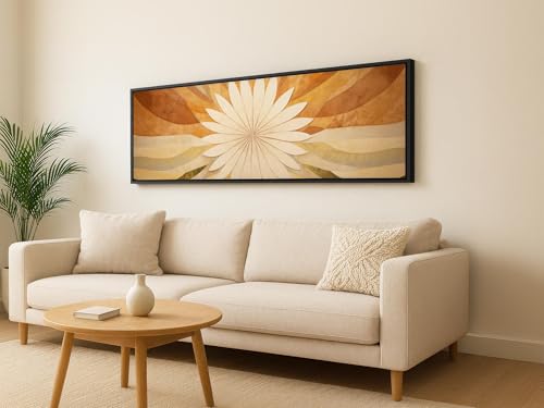 Art mural horizontal long décoration murale maison bohème 70x210 - 4