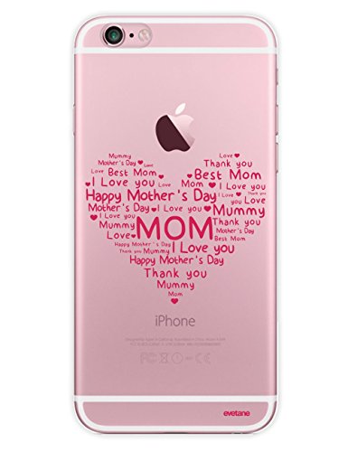 Evetane - Cover rigida trasparente per iPhone 6 e