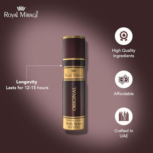 Royal Mirage Men Body Deodorant Spray 200Ml (Original Classic) - view 4