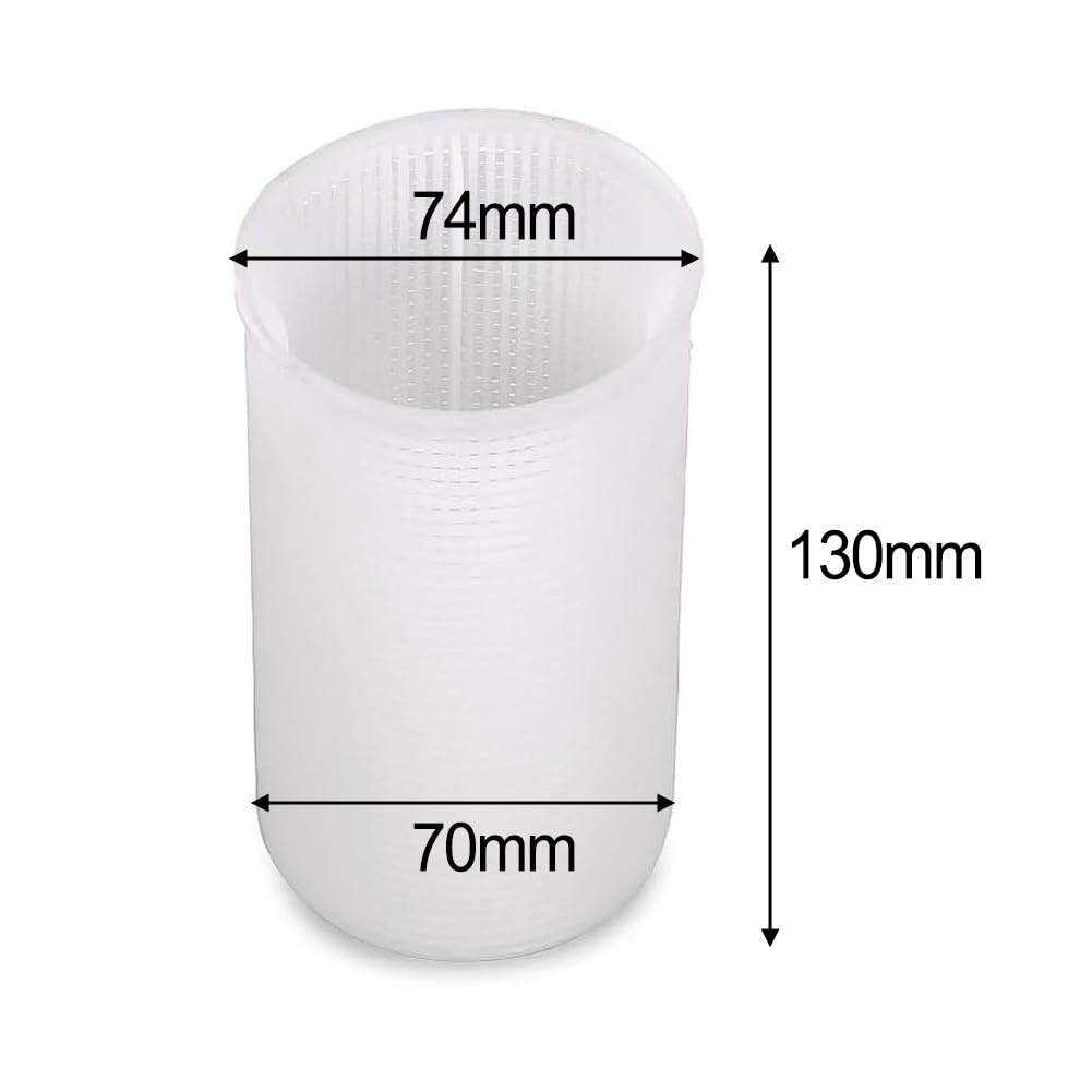 Insert transparent pour couvercle de pré-filtre, hauteur 80 mm, fond 2 ensembles (2 ensembles)