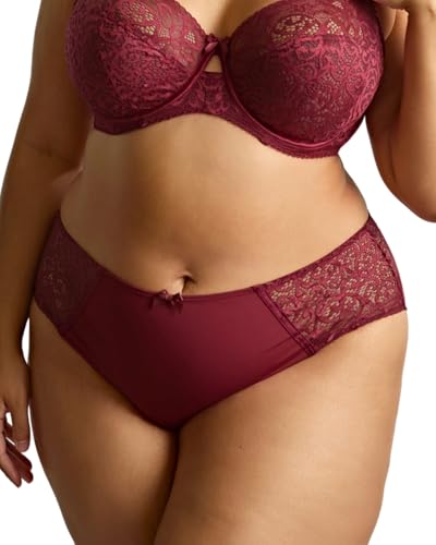 Sculptresse 9682 by Panache Estel Deep Brief Cherry Red