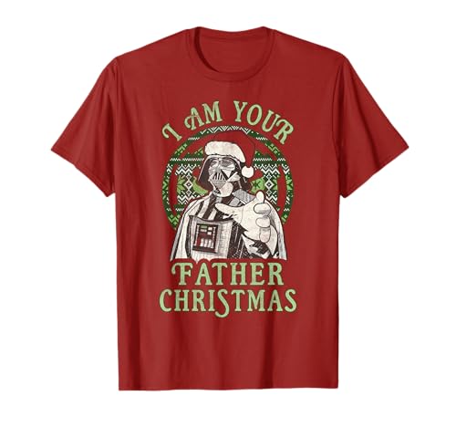T-shirt Star Wars Darth Vader I Am Your Father Noël pull moche alternative
