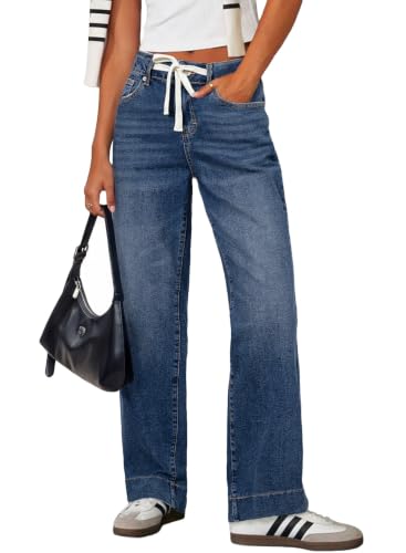 Best Lightweight Summer Jeans for Women Over 50 (2026): 11 Picks You Will Actually Live In 6 Sidefeel Jeans for Women Straight Leg Denim Pants Dark Blue Size 16