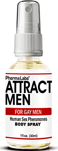 PhermaLabs Pheromones Body Spray For Gay Men- 1oz (30 ml)- Attract Men - Highest Concentration Of Pheromones Possible - Fresh & Long-lasting Smell