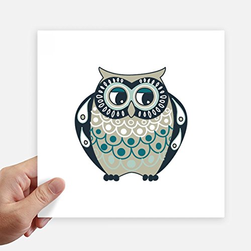Pegatinas de búho de 20cm x 20cm vinilos cuadrados decorativos para pared y moto 2
