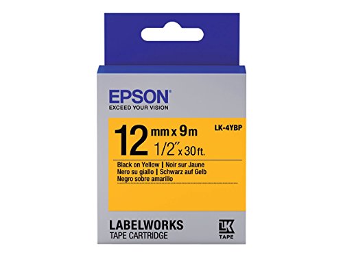 Preisvergleich Produktbild Epson LK-4YBP - Etikettenband - Schwarz auf Gelb, C53S654008