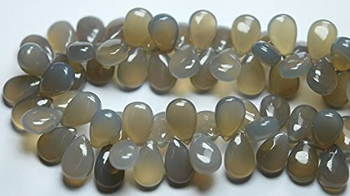 Grey Chalcedony briolettes pour sublimer vos tenues de soirée