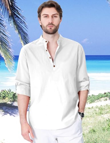 Image of Zombom Cotton Polyester Blend Solid Casual Regular Fit Mandarin /Chinese Collor Short Kurta Shirt for Men