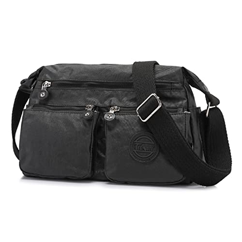 HUAERYOUYUE Sac Porté épaule Imperméable Sac Bandoulière Femme Sac de Messager Mode Sacoche Sac d'épaule Beaucoup Poches Spacieux Sac Latéral Voyage Sacs Portés Main pour Filles Cover