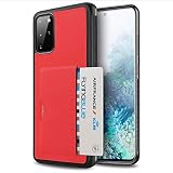 Coque Samsung Galaxy S20 Hybrid Bumper Souple, Dos Rigide et Transparent, Protection - Air Cushion, Coque Compatible avec Samsung Galaxy S20 (rouge)