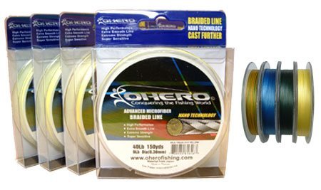 Ohero Braided Dyneema SK71 10 LB, 150 YD Spool, 0.10 mm, Blue