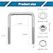 uxcell U Bolts, 4 Set 3-1/16