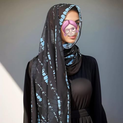 Écharpe longue en mousseline de soie tie-dye 8# pour femme - 5