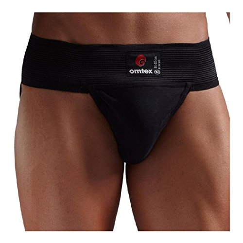 Omtex Athletic Cotton Gym Supporter Back Covered with Cup Pocket for Mens Pack of 2