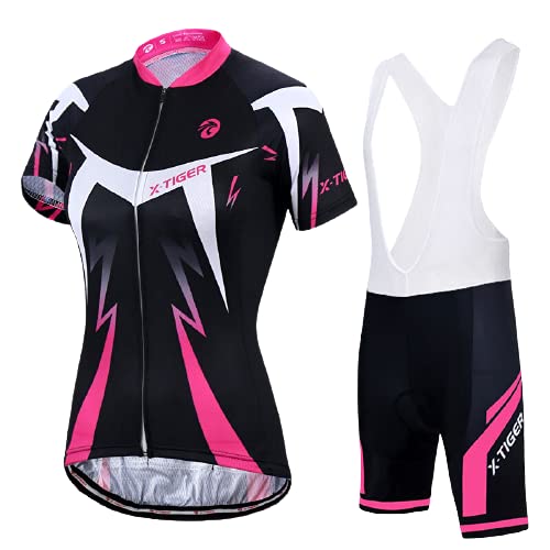 Conjunto de Camisa de Ciclismo Feminino X-tiger, Verão Anti-uv, Roupas de Bicicleta de Montanha com