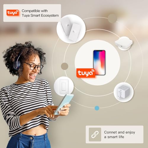 MOES Smart Toggle Light Switch, Single Pole & 3 Way Wall Switch 2.4G WiFi, ON/Off Style, Neutral Wire Required, Smart Life APP Remote Control, Work with Alexa/Google Home, No hub Required White - Thumbnail 7