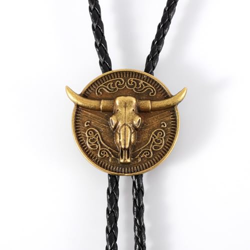 Image of Bolo Tie for Women Men, Western Bolo Tie Rodeo Cowgirl Cowboy Tie Bolo Ties Cowboy Accessories for Men Women