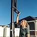 Lifetime 71281 In Ground Power Lift Basketball System, 52 Inch Shatterproof Backboard
