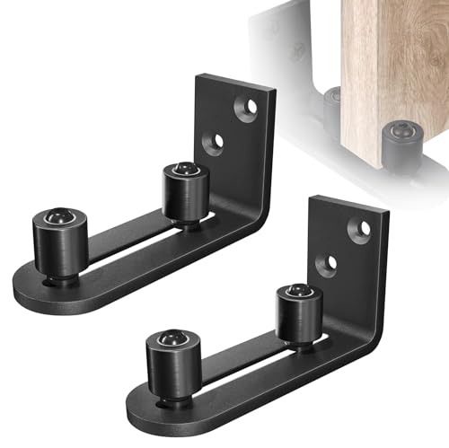 Sistema de puerta corredera Nizirioo 8 en 1, sistema de puerta corredera, guía de suelo, guía de suelo, guía de suelo, guía de suelo, guía de pared, perfecta para todas las puertas correderas con mano