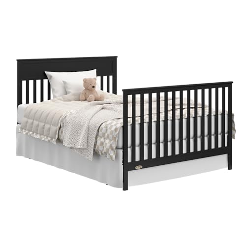 Graco Shiloh 5-in-1 Convertible Crib & Changer with Drawer (Black) – GREENGUARD Gold Certified Baby Crib Crafted from Wood, Converts to Toddler Bed, Daybed, and Full-Size Bed - image 9