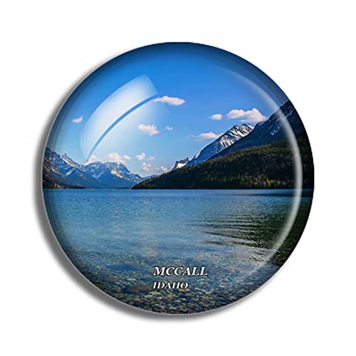 Imán decorativo de cristal McCall Idaho USA 5 cm miniatura 1