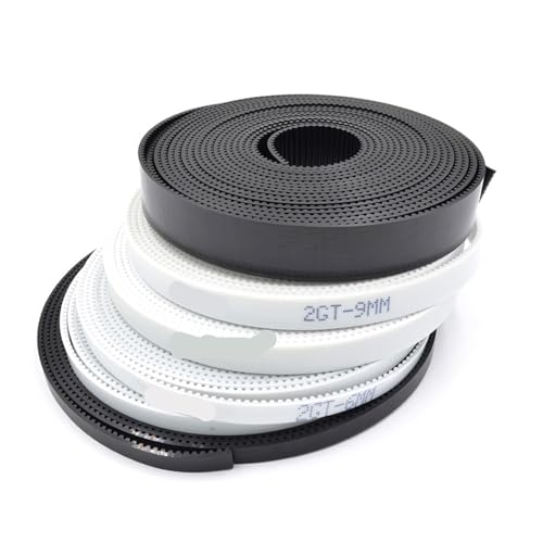 Courroie synchrone ouverte 2GT-6 en PU blanc de 15mm de largeur pour imprimante 3D