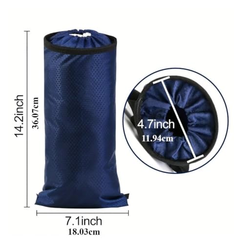 Bolsa basura coche lavable y ecológica con red de almacenamiento 6