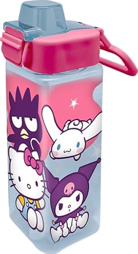 Kids Licensing - Botella PP Cuadrada Hello Kitty & Friends 500ml | Ya disponible en tu tienda friki favorita! En mundofriki.es!