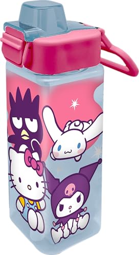 Kids Licensing - Botella PP Cuadrada Hello Kitty & Friends 500ml