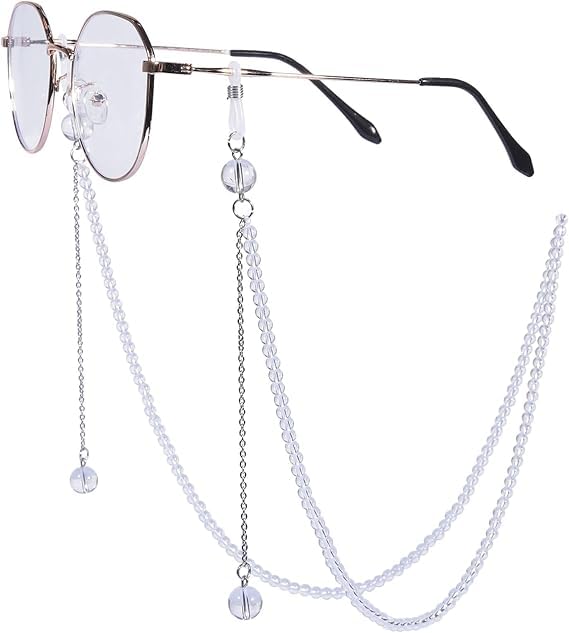 AV Fashion India - Eye Glasses String Holder Healing 74 CM Crystal Beaded 4 mm Stylish Sunglass Reading Eyeglass Cord Adjustable End Glasses Holder Necklace Chains for Women & Girl-image-25