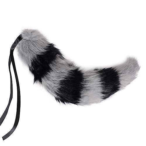 Faux Furry Fox Ears Headband Tail Set Halloween Fox Costume Fox Head Fancy Dress Fox Hairband Hair Hoop Wolf Tail Kit Furry Costume Cute Animal Fluffy Fancy Dress Costume Cosplay Accessories - Image 4