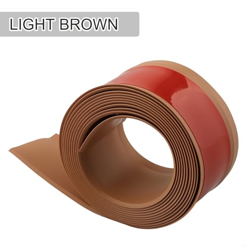 Zócalo plástico autoadhesivo flexible rodapié lavable impermeable para proteger paredes 3