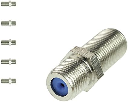 Mediabridge™ F81 Splice Connector - 5 Pack - 3GHz Female to Female F-Type Coaxial Cable Extension - (Part# CONN-F81-5PKX)