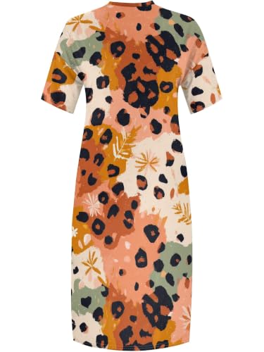 Image of PinkPatty Women's Plus Size Short Sleeve Maxi Dress Casual Loose V Neck Long Dress with Pockets