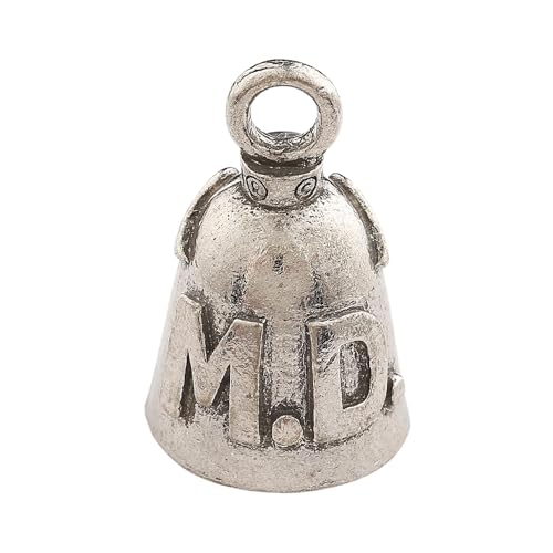 Image of Guardian Bell Good Luck Bell w /Keyring & Black Velvet Bag | Motorcycle Bell | Lead-Free Pewter | Made in USA