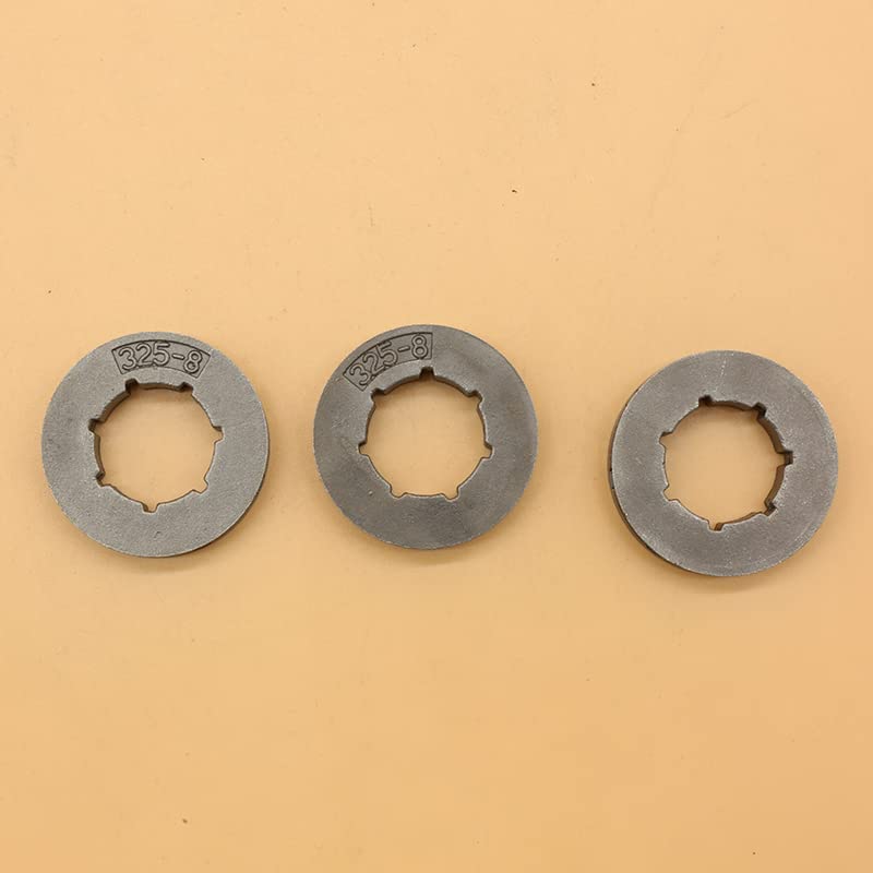 BENUTS 3Pcs/Lot .325 Pitch 8T Chain Drive Sprocket Rim Fit For HUSQVARNA 346 353 357 359 362 372 550 555 560 Garden Chainsaw Spare Parts
