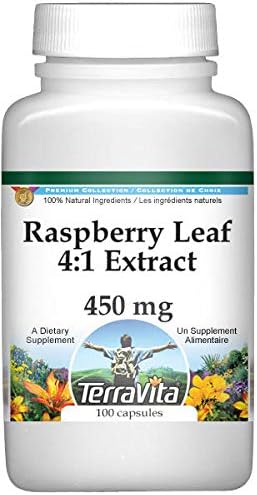 Extracto de hoja de frambuesa 41 - 450 mg (100 cápsulas, ZIN 420560) - Paquete de 2