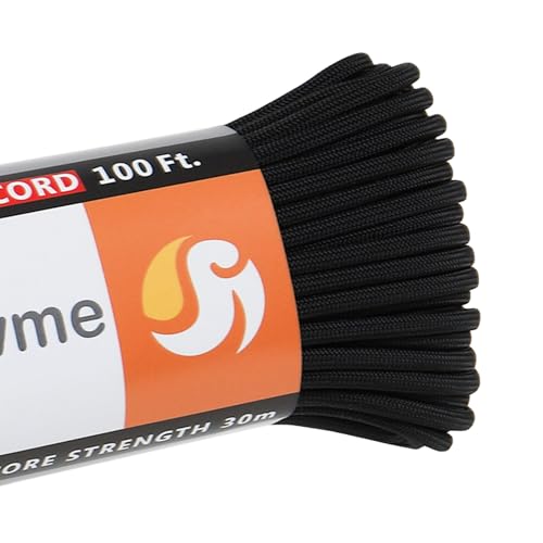 スフローム パラコード 7芯 4mm×30m A01 ブラック