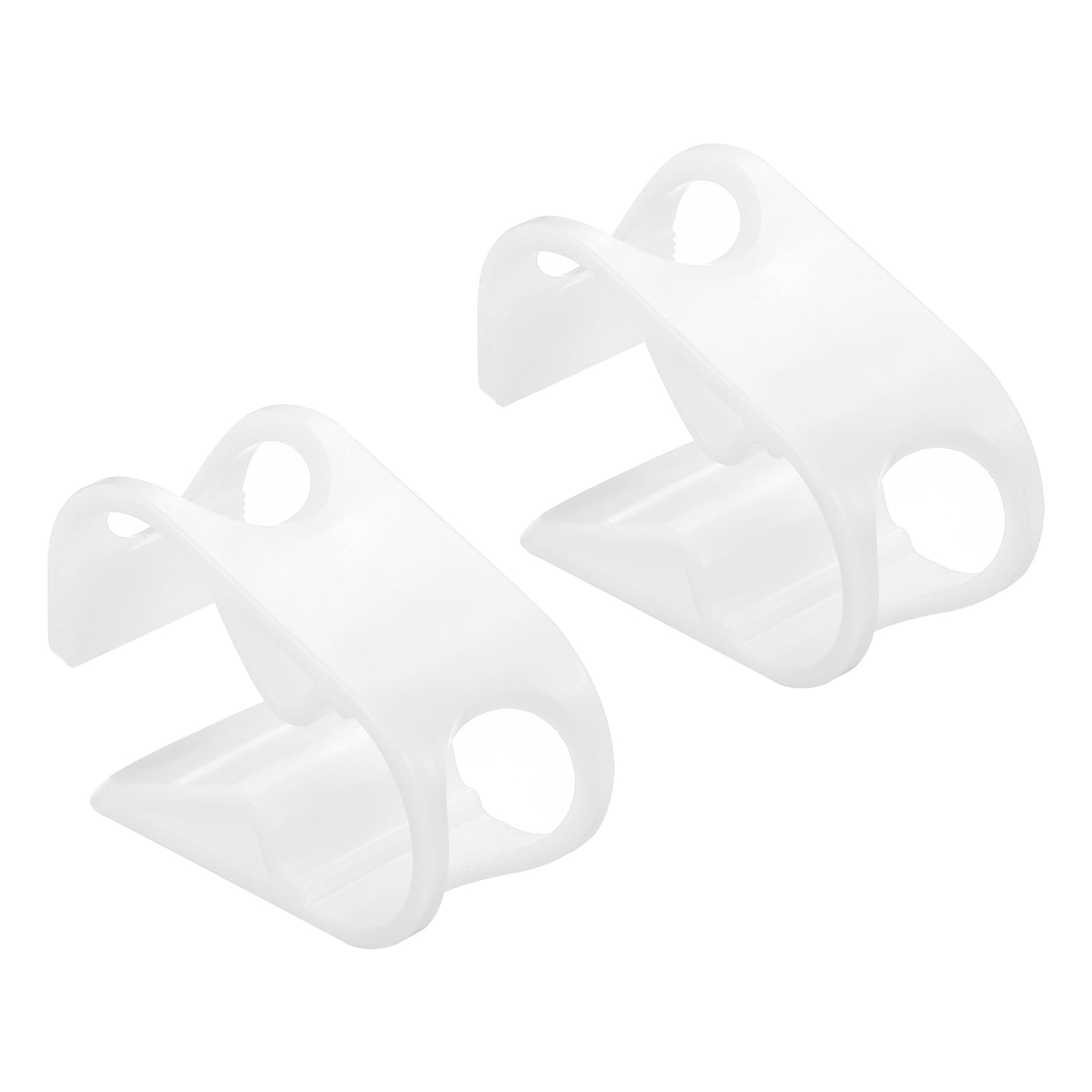 PATIKIL Plastic Tube Tubing Clamps, 2Pcs 1/2" - 3/4" Tube OD Adjustable Precise Flow Control Hose Clamp Clip for Laboratory Pinch Valve, White