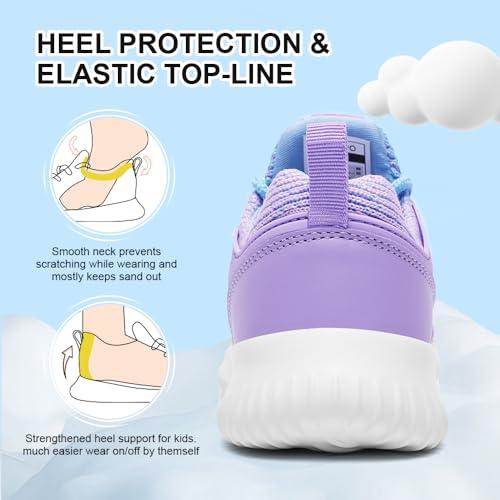 Image of nerteo Girls Shoes Slip on Boys Kids Sneakers Lightweight Tennis Running Walking Gym Fashion Shoes for Little Kid /Big Kid