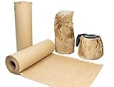 Honeycomb Packaging Paper, 15" x 135' Honeycomb Cushion Wrapping Paper for Protecting Fragile Items,
