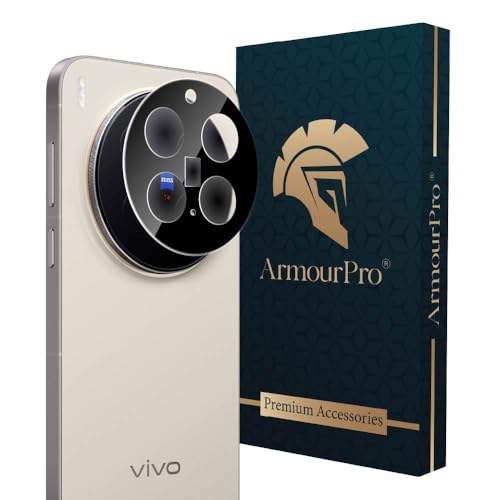 Image of ArmourPro Premium Camera Lens Protection Compatible with Vivo X300 Pro (6.78 Inches) With Edge To Edge Camera Protection Coverage| Black, Pack of 1