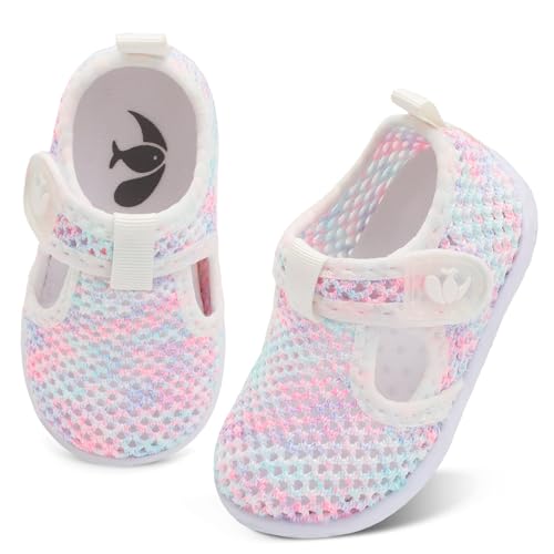 Image of FEETCITY Boys Girls Water Shoes Kids Aqua Socks Quick Dry Barefoot for Beach Swimming Pool
