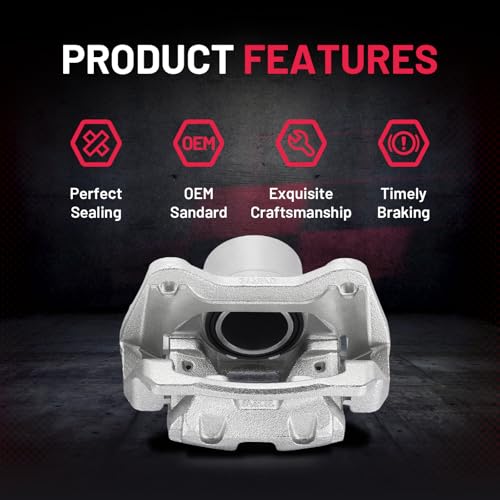 Image of BDFHYK 19-B6460S 19-B6461S Front Disc Brake Caliper Assembly Compatible with Hyundai Sonata 2012-2015 2.0L 2.4L L4, Compatible with Kia Optima 2011-2016 2.4L L4, GAS, FULL HYBRID EV-GAS 2pcs