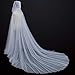 Women's Wedding Dress Tulle Cape Tulle Elven Cape (White)