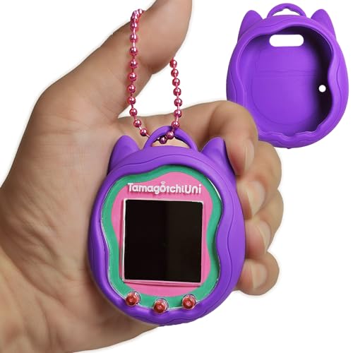 Image of Silicone Cover Case for Tamagotchi Uni Interactive Virtual Pet, Screen Protector for Tamagotchi Uni Pet Band Accessories(Silicone Cover) (Purple)