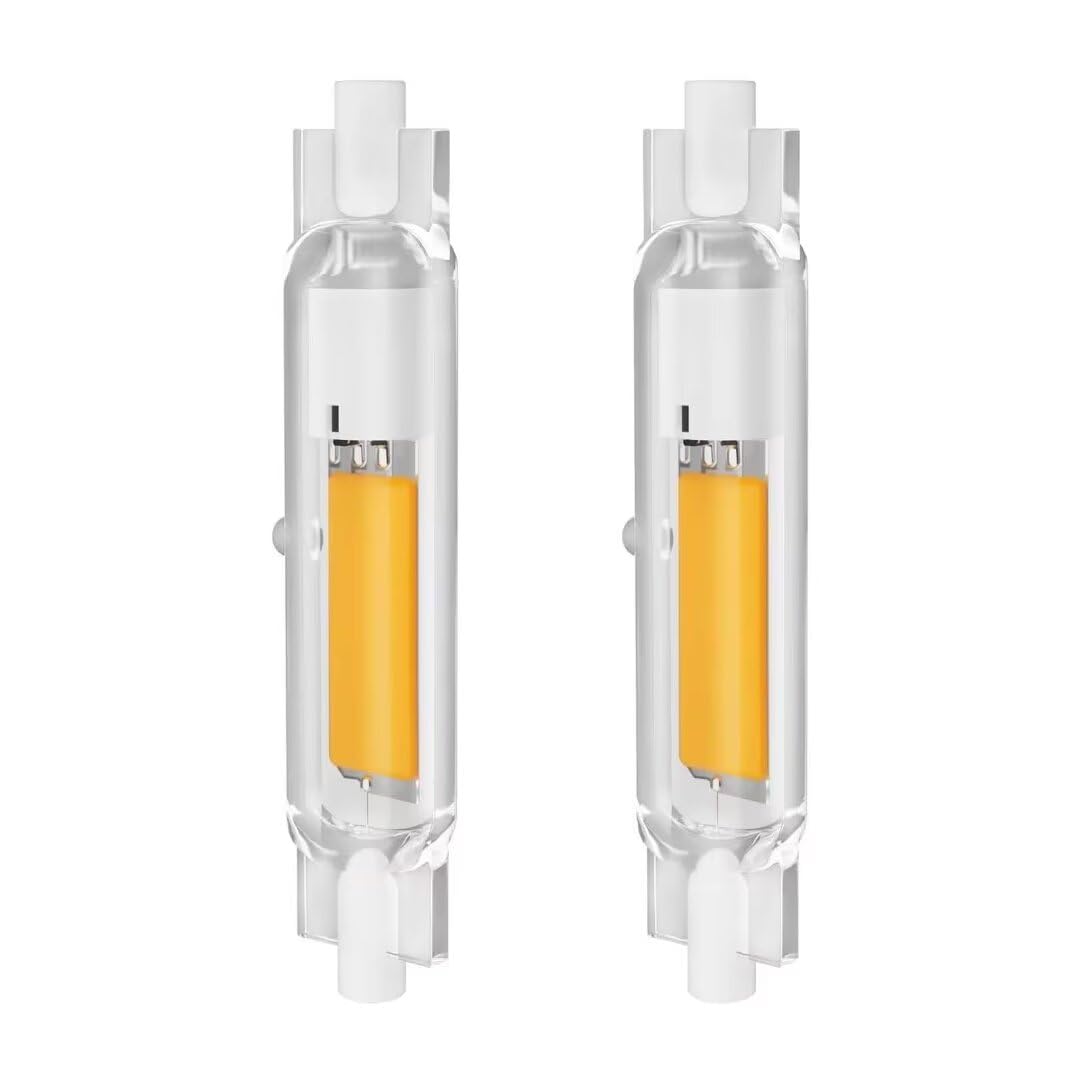 EIMOPE R7S LED 78mm Dimmbar Lampen, 20W R7S led 78mm Glühbirne ersatz für 100w 200W Halogenstäbe, Warmweiß 2700K 2000LM für Deckenfluter, Leselampen, 360°Abstrahlwinkel, 2er Pack