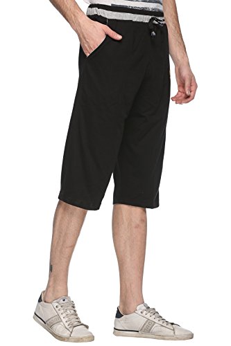 Image of Mack Jonney Gray Cotton Blended Capri for Men-C8-01-P