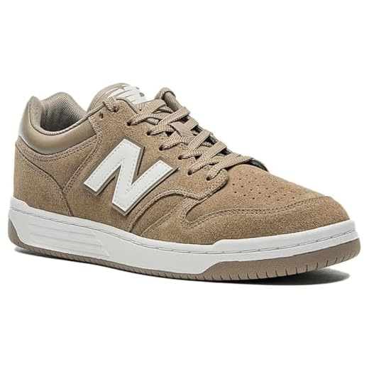 Tênis Masculino New Balance 480L Camurça Marrom Claro - 40