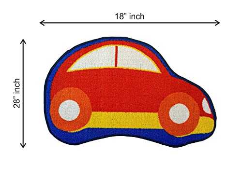 Image of Status Nylon Digital Printed Kids Door Runner Mats House Carpet for Playing Activity in Home (Kids Mat- Orange - (72 x 45 cm))